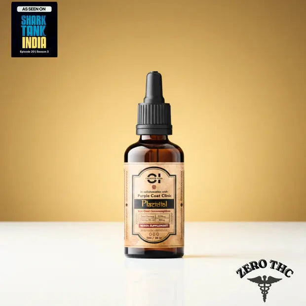 Cannazo Placidiol Pure CBD Drops (THC-Free) | Brain, Epilepsy & Neurological Support | 2500mg/5mL