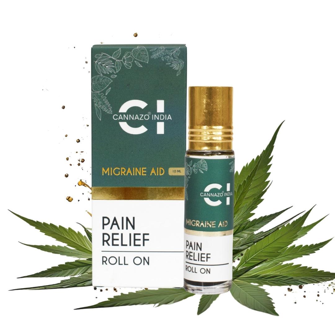 Cannazo Migraine Aid with full spectrum extract (CBD + THC) 720mg : 9mlTopical CBDMigraine Aid | CBD For Headache and Heavy Head | CBD Store India