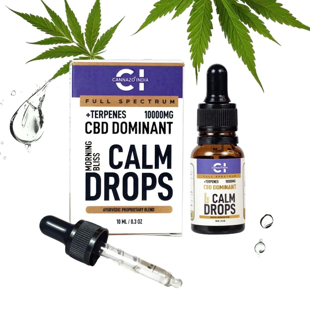 Cannazo - Calm Drops - CBD Dominant - Morning Bliss cbd oil