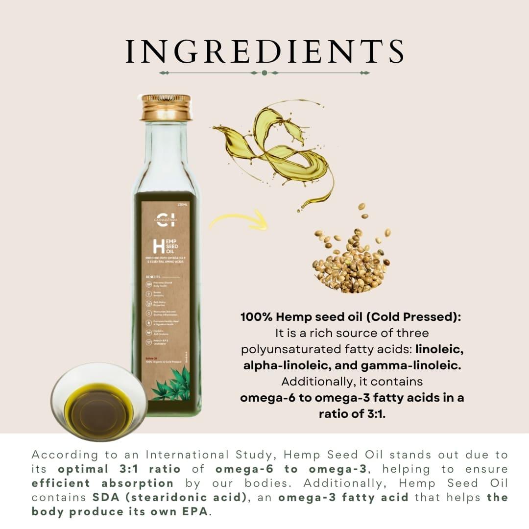 Cannazo Hemp Seed Oil (250ml / 500ml)Hemp oilHemp Seed Oil | Buy online in India | CBD Store India