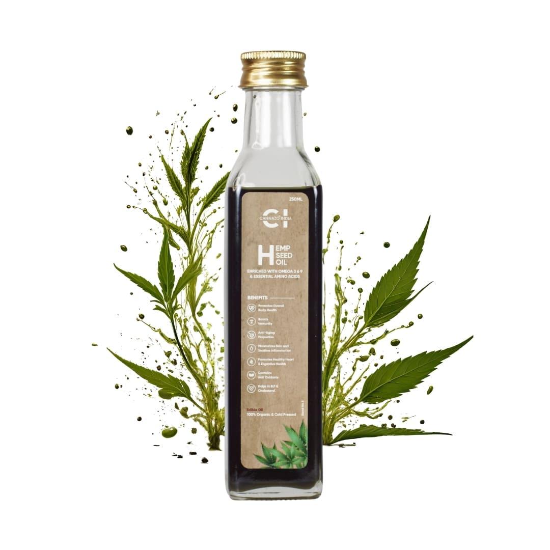 Cannazo Hemp Seed Oil (250ml / 500ml)Hemp oilHemp Seed Oil | Buy online in India | CBD Store India
