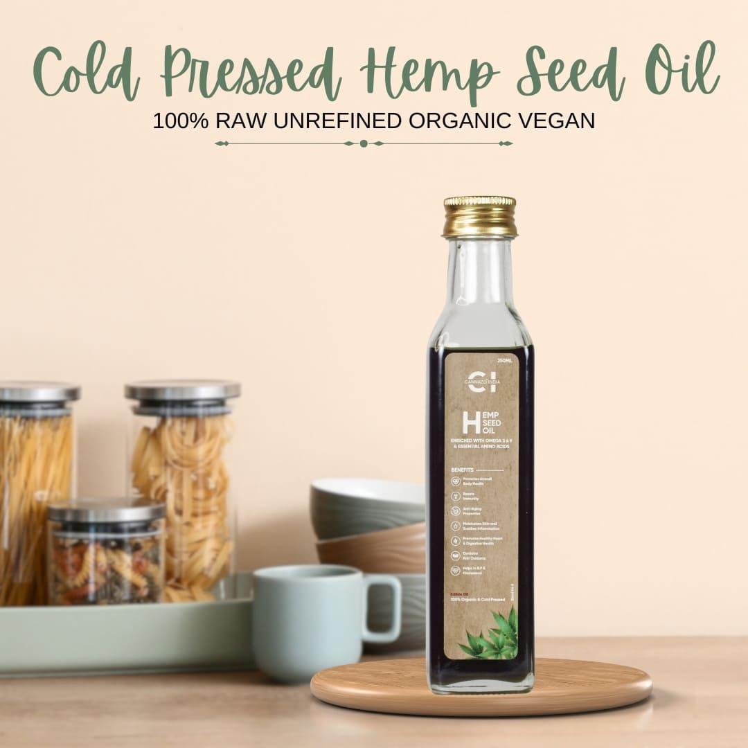 Cannazo Hemp Seed Oil (250ml / 500ml)Hemp oilHemp Seed Oil | Buy online in India | CBD Store India