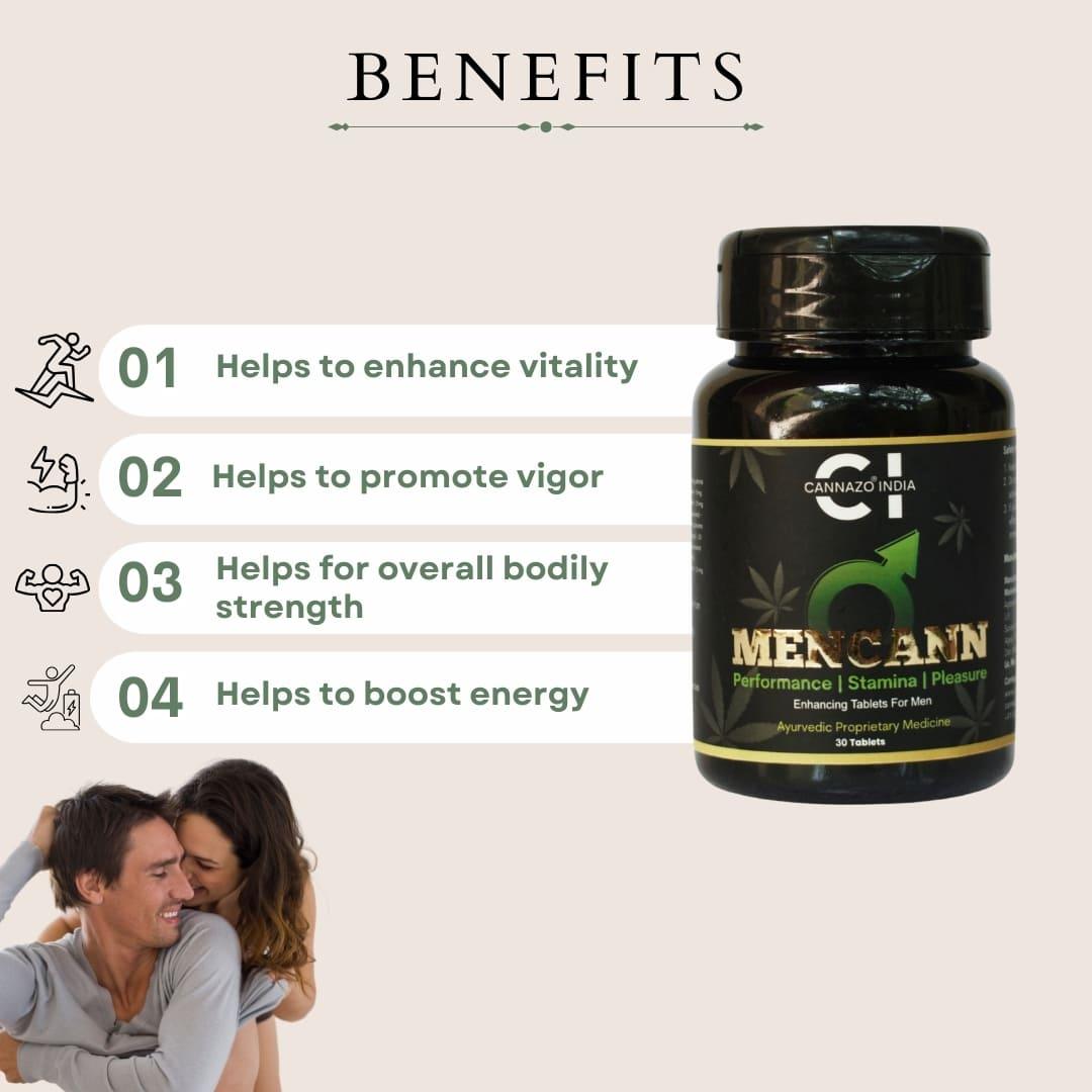 Cannazo- Mencann Tablets (Sexual Booster For Men)TabletsMencann Tablets - Ayurvedic Sexual Wellness | Boost Vitality