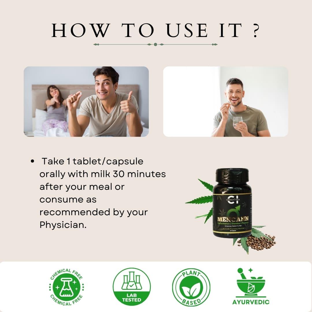 Cannazo- Mencann Tablets (Sexual Booster For Men)TabletsMencann Tablets - Ayurvedic Sexual Wellness | Boost Vitality