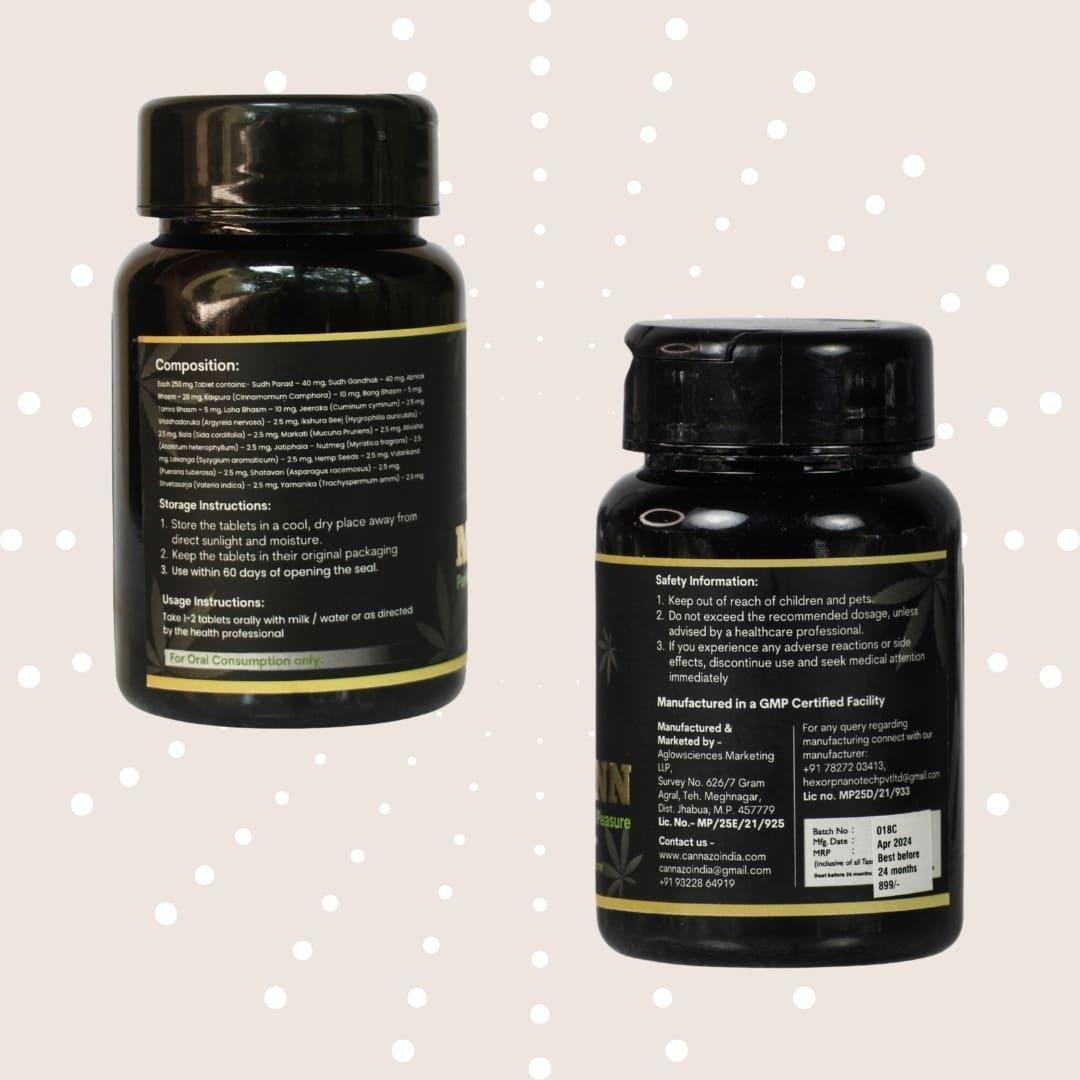 Cannazo- Mencann Tablets (Sexual Booster For Men)TabletsMencann Tablets - Ayurvedic Sexual Wellness | Boost Vitality