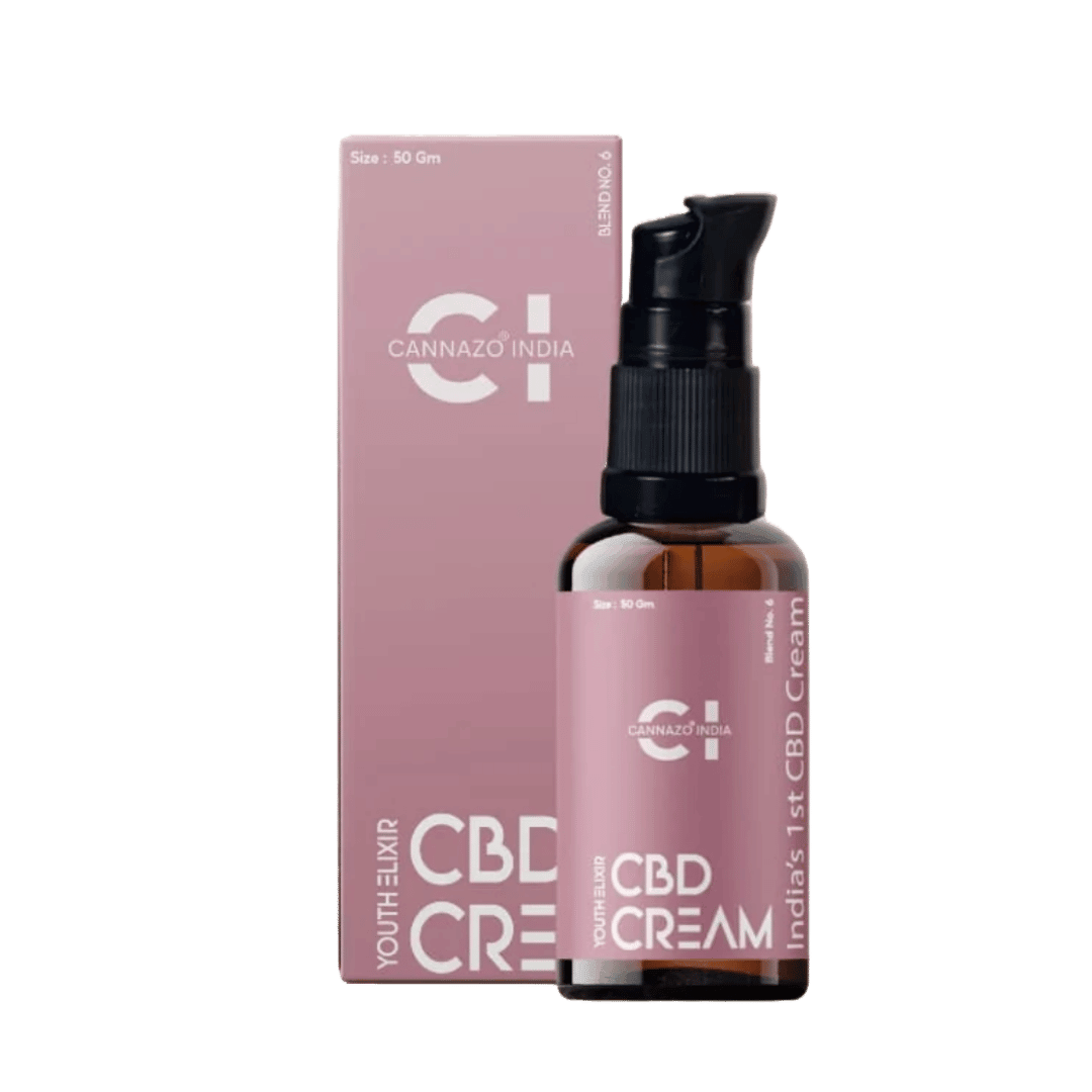 Cannazo Youth Elixir (Anti aging & mark removal)- Full spectum with Seabuckthron (500mg:50gm)Skin CareCannabis Based Skin Cream | Youth Elixir by Cannazo | CBD Store India
