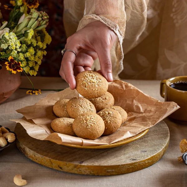 Butterfly Ayurveda- Cashew Nut Butter Cookies Non Vegan