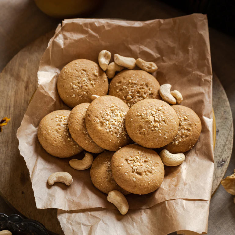 Butterfly Ayurveda- Cashew Nut Butter Cookies Non Vegan