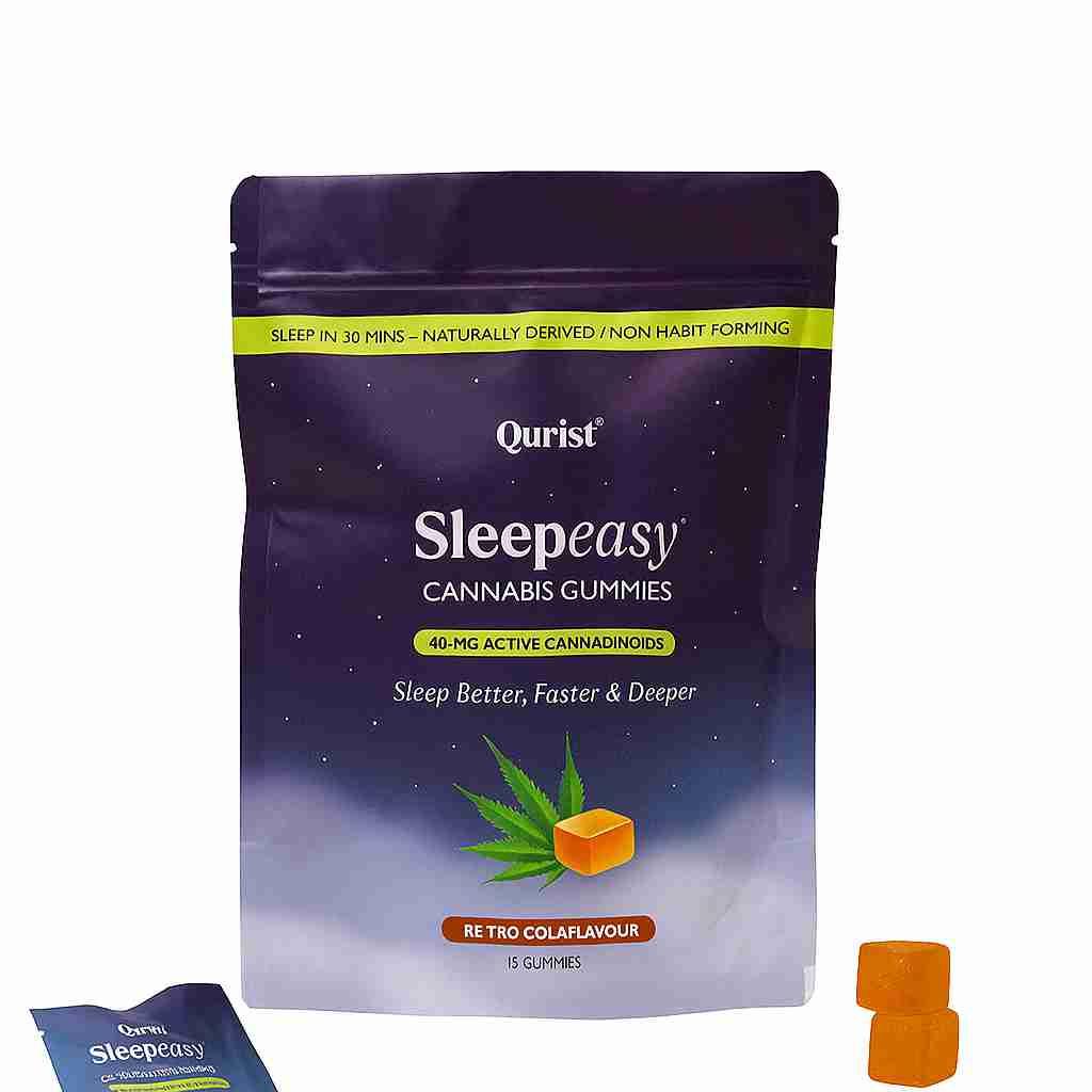Qurist- Sleepeasy Gummies | CBD + THC Gummies for Restful Sleep.