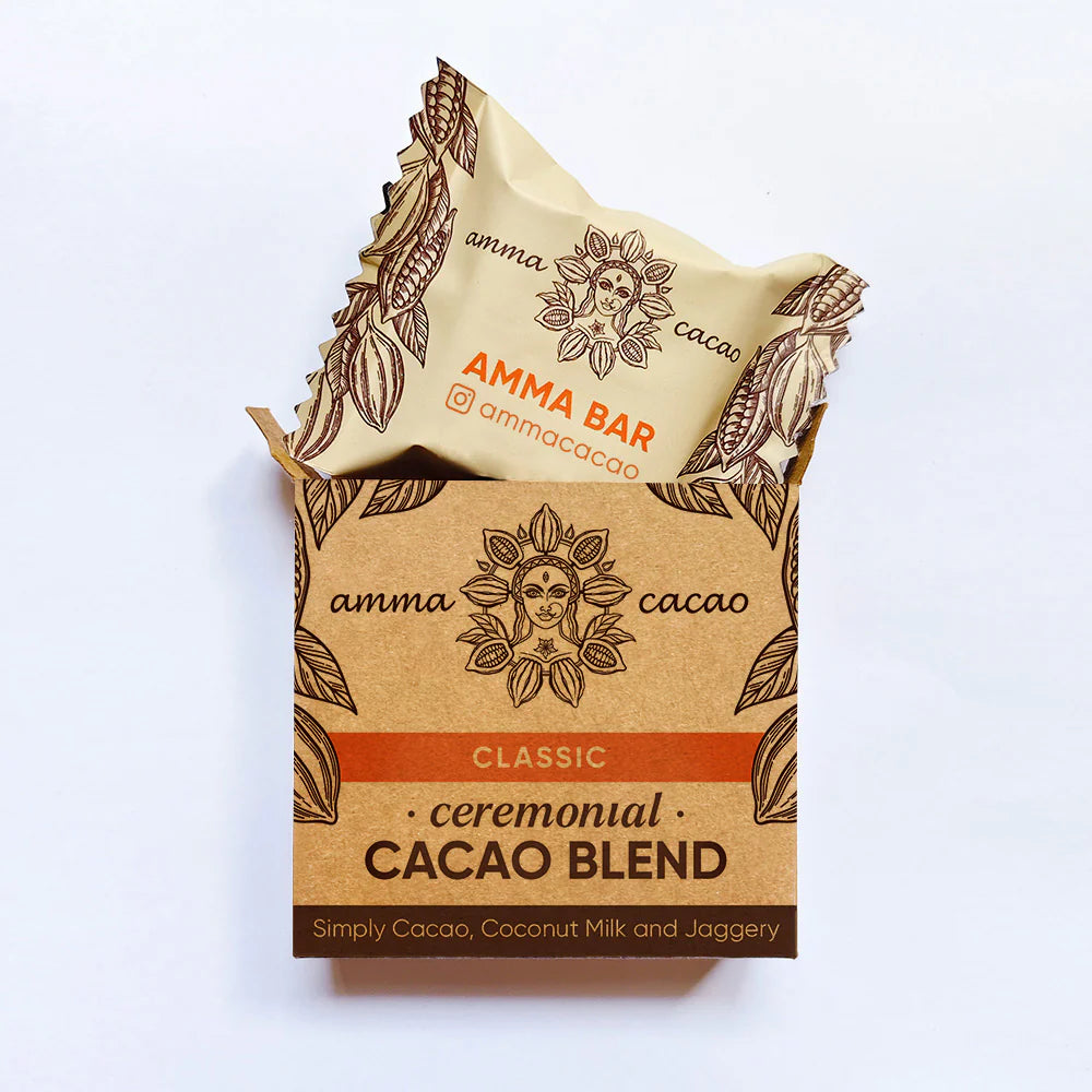 Amma Cacao Ceremonial Cacao Blend Classic 36g (Pack of 10)