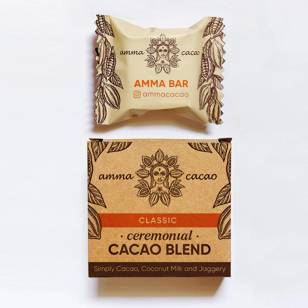 Amma Cacao Ceremonial Cacao Blend Classic 36g (Pack of 10)
