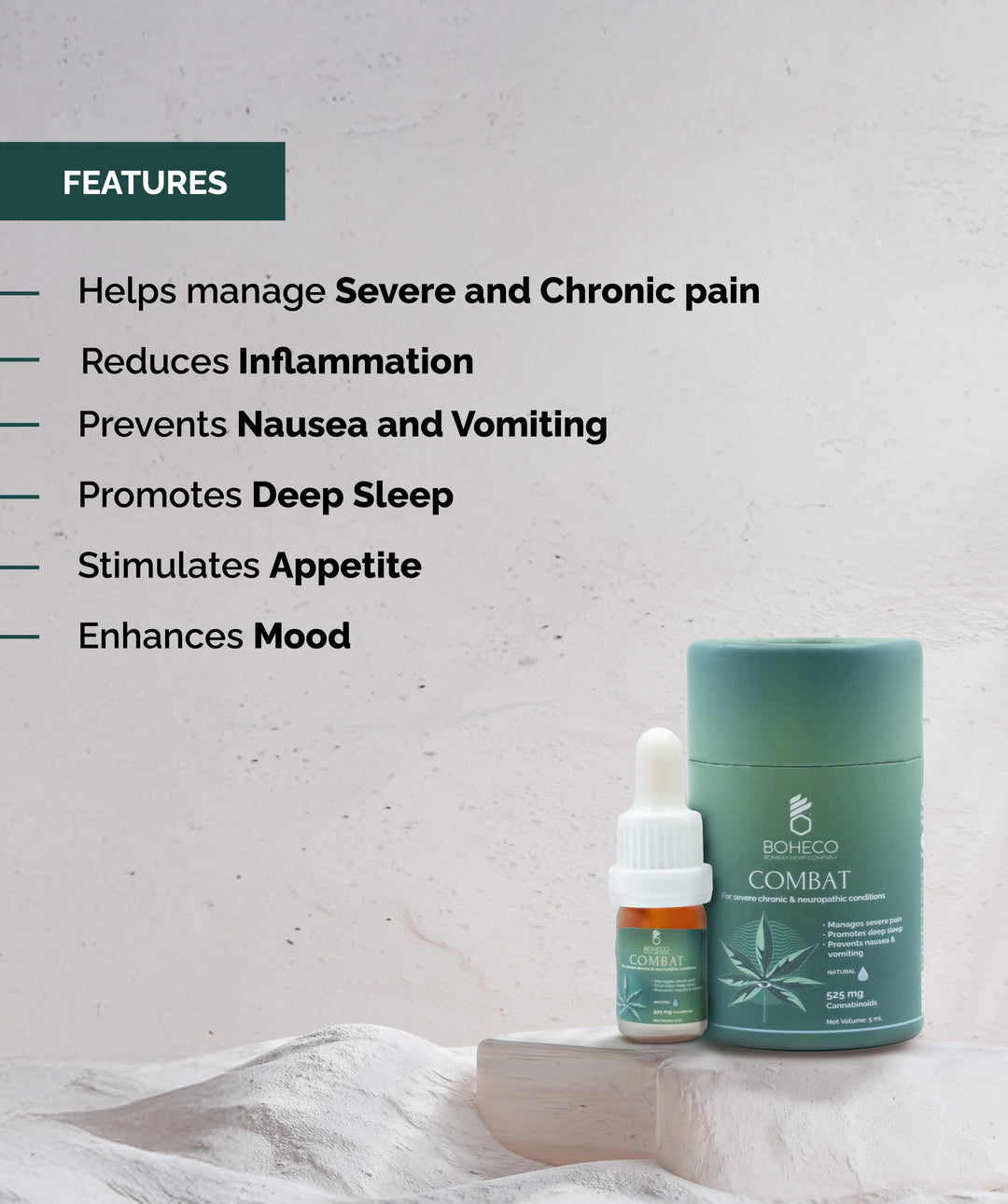 Boheco Combat - For Severe Chronic and Neuropathic Pain (5ml)