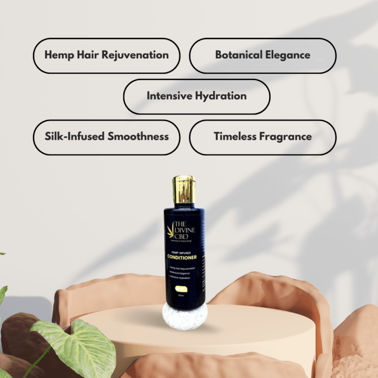 The Divine CBD- Hemp Infused Hair Conditioner | Elevate Your Haircare Ritual to Unprecedented LuxuryShampoo + ConditionerHemp Infused Conditioner - Luxe Haircare | Hydration & Smoothness