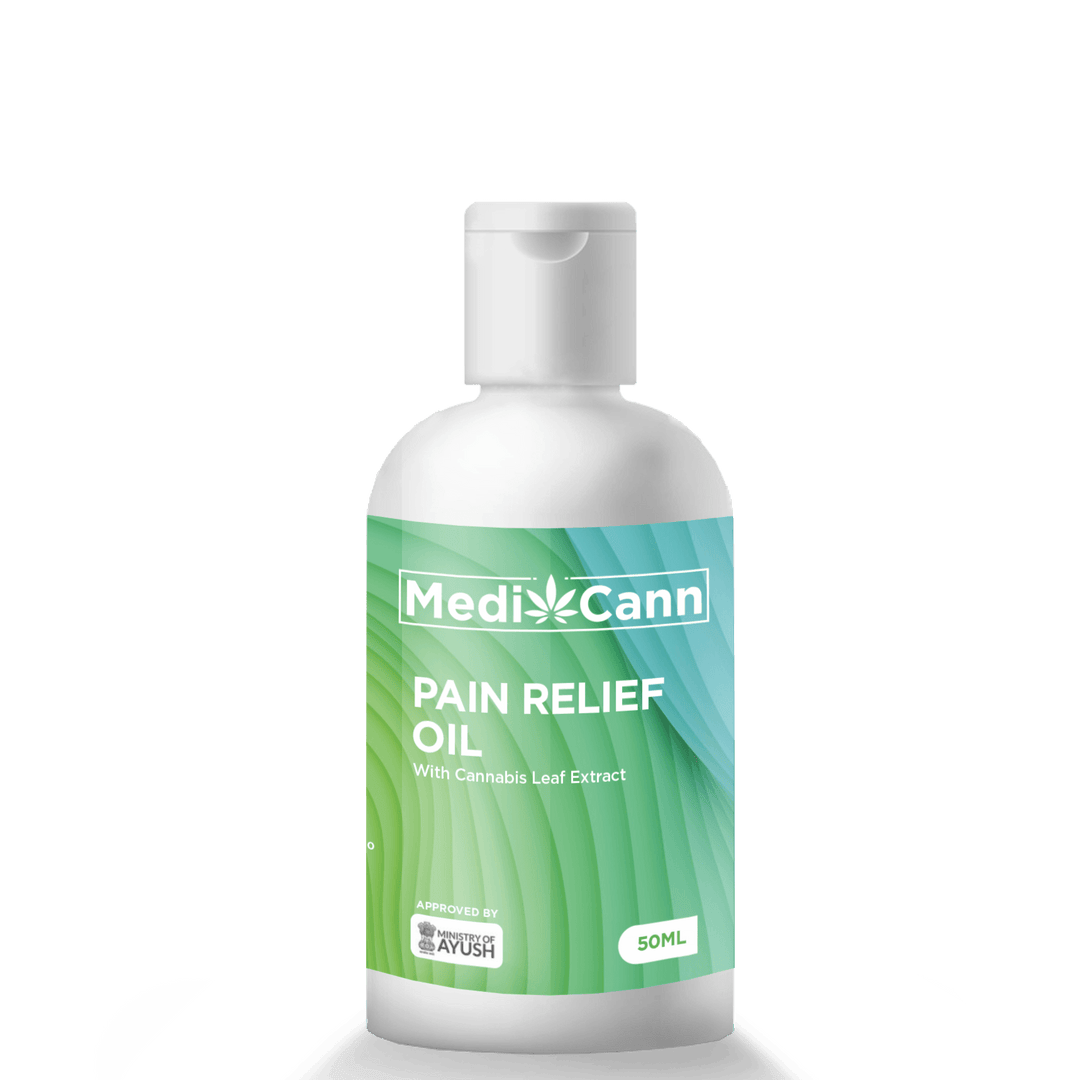 Medicann- Cannabis Pain Relief Oil - 50 MlCBD Massage OilMedicann Pain Relief Oil - Cannabis Relief | Ayurvedic Formula