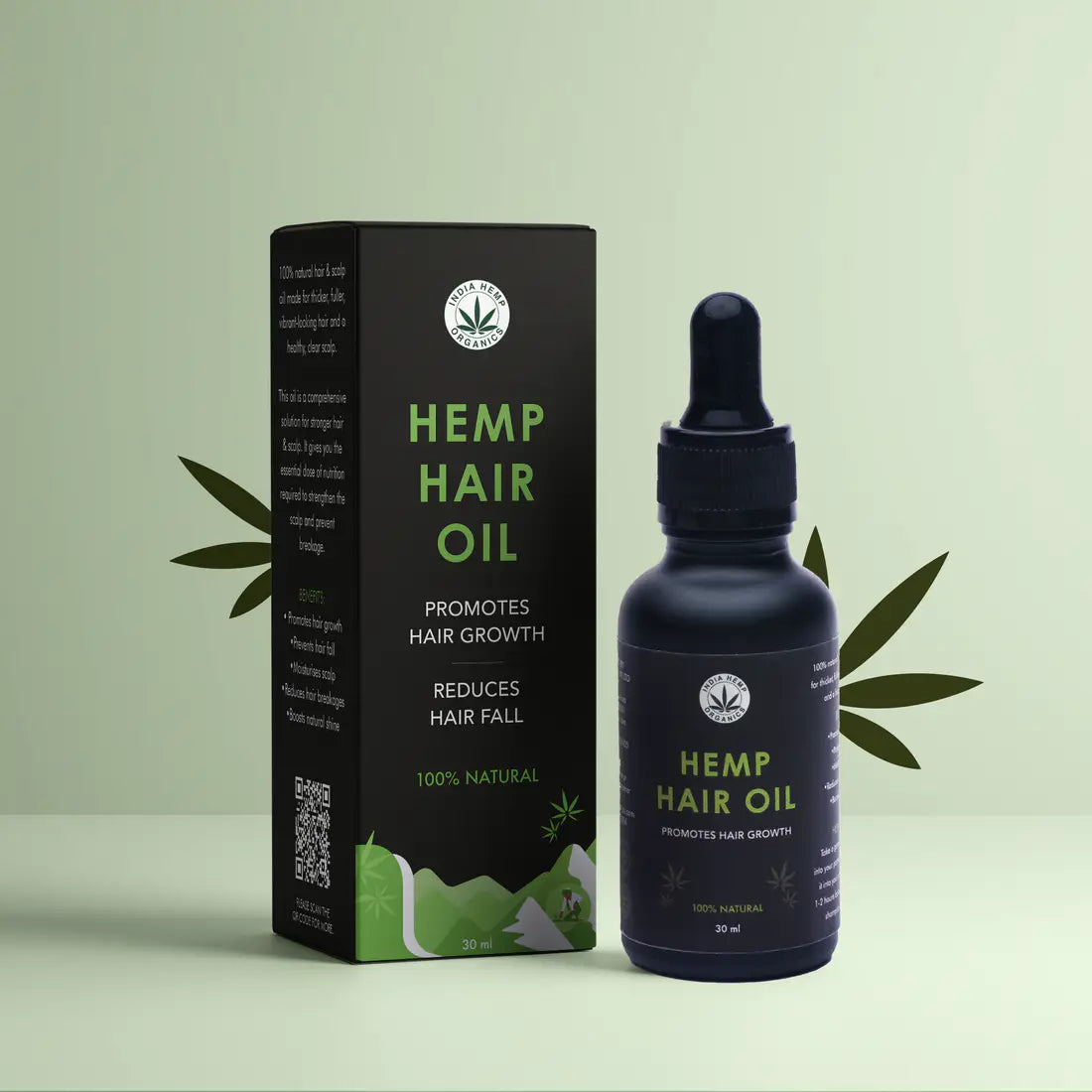 India Hemp Organics- Hemp Hair Oil | 30ml.