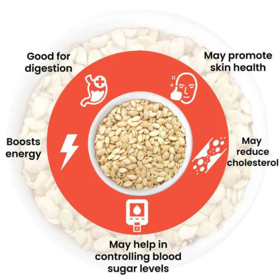 Moksa Organic Watermelon Seeds – Plant Protein Superfood for Heart, Skin & Digestion