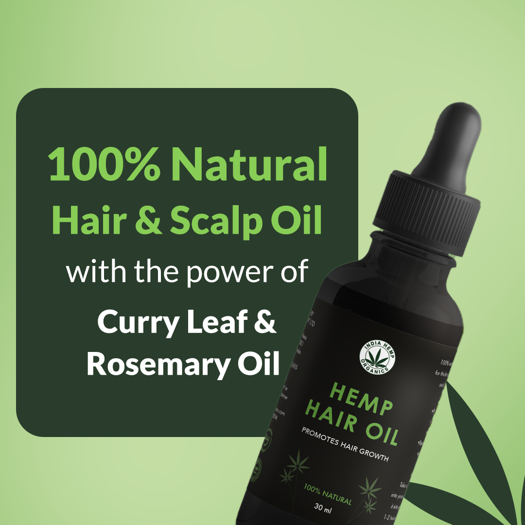 India Hemp Organics- Hemp Hair Oil | 30ml