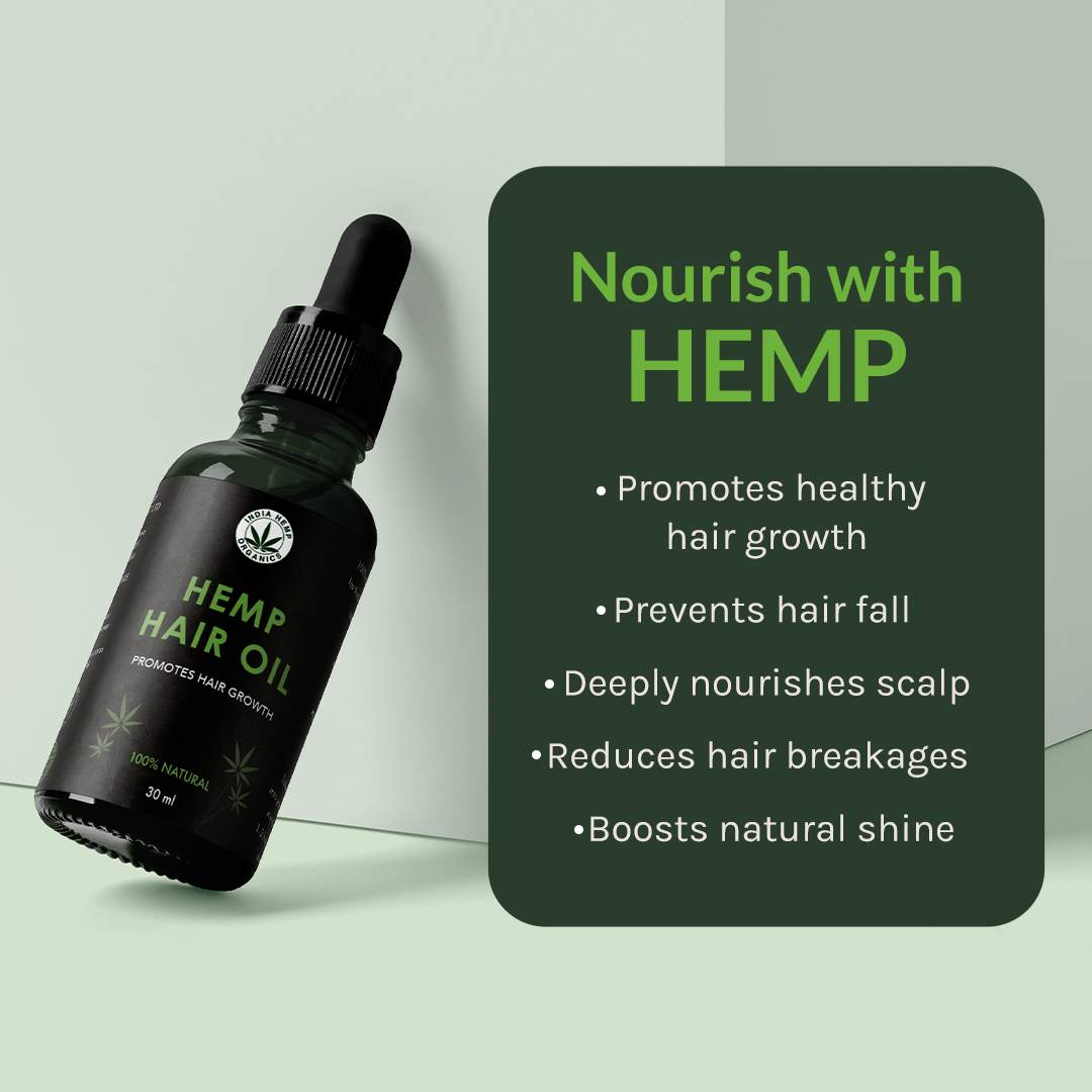 India Hemp Organics- Hemp Hair Oil | 30ml