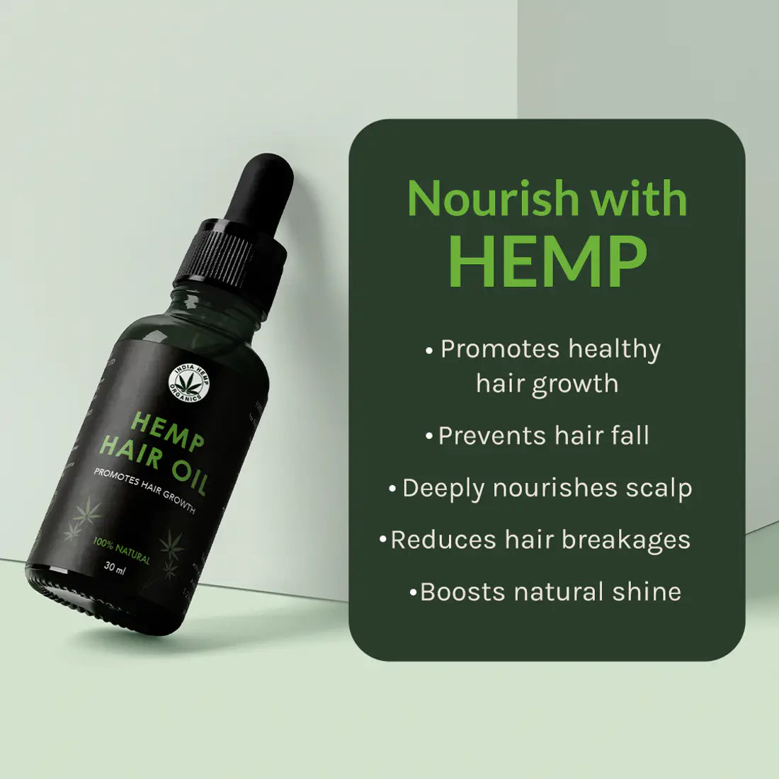 India Hemp Organics- Hemp Hair Oil | 30ml.