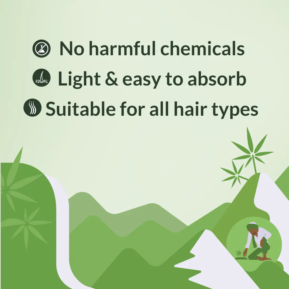 India Hemp Organics- Hemp Hair Oil | 30ml.