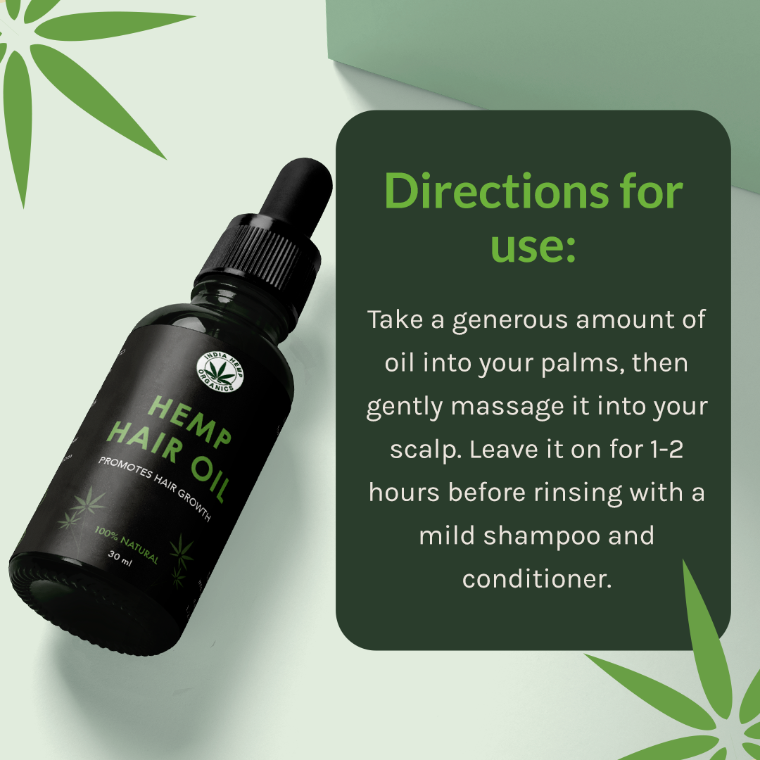 India Hemp Organics- Hemp Hair Oil | 30ml