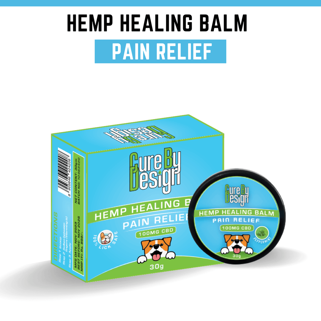 Cure By Design- Hemp Healing Balm for Pets – Pain Relief (100mg CBD)Hemp Healing Balm for PetsCure By Design Hemp Healing Balm - CBD Relief for Pets