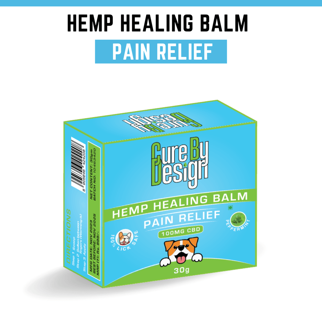 Cure By Design- Hemp Healing Balm for Pets – Pain Relief (100mg CBD)Hemp Healing Balm for PetsCure By Design Hemp Healing Balm - CBD Relief for Pets