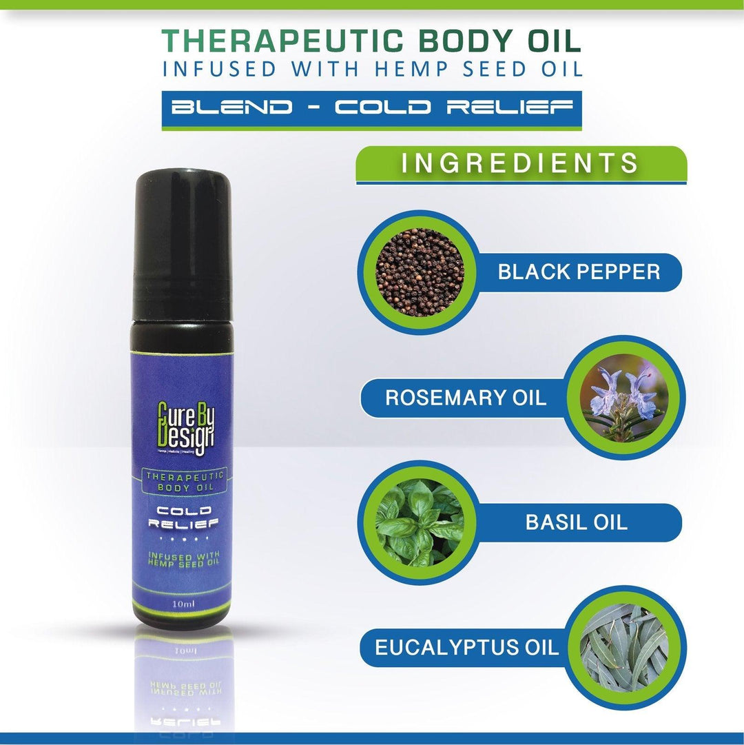 Cure By Design- Cold ReliefCold Relief OilCure By Design Cold Relief - Natural Oil Therapy
