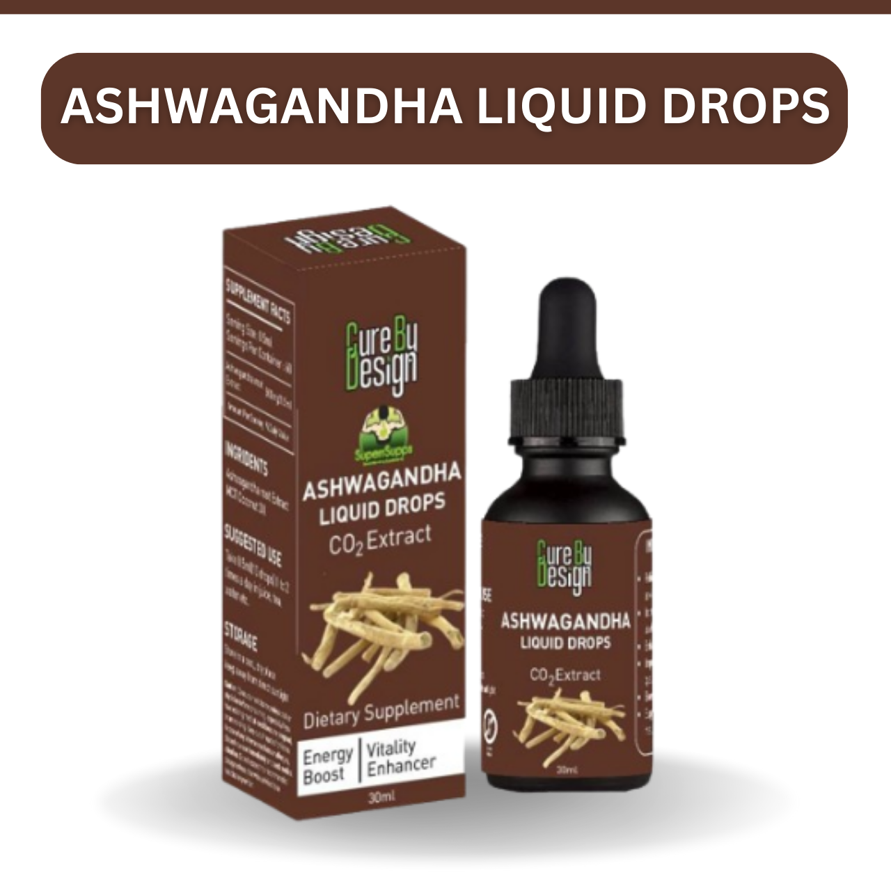 Cure By Design- Serenity in a Bottle – Ashwagandha