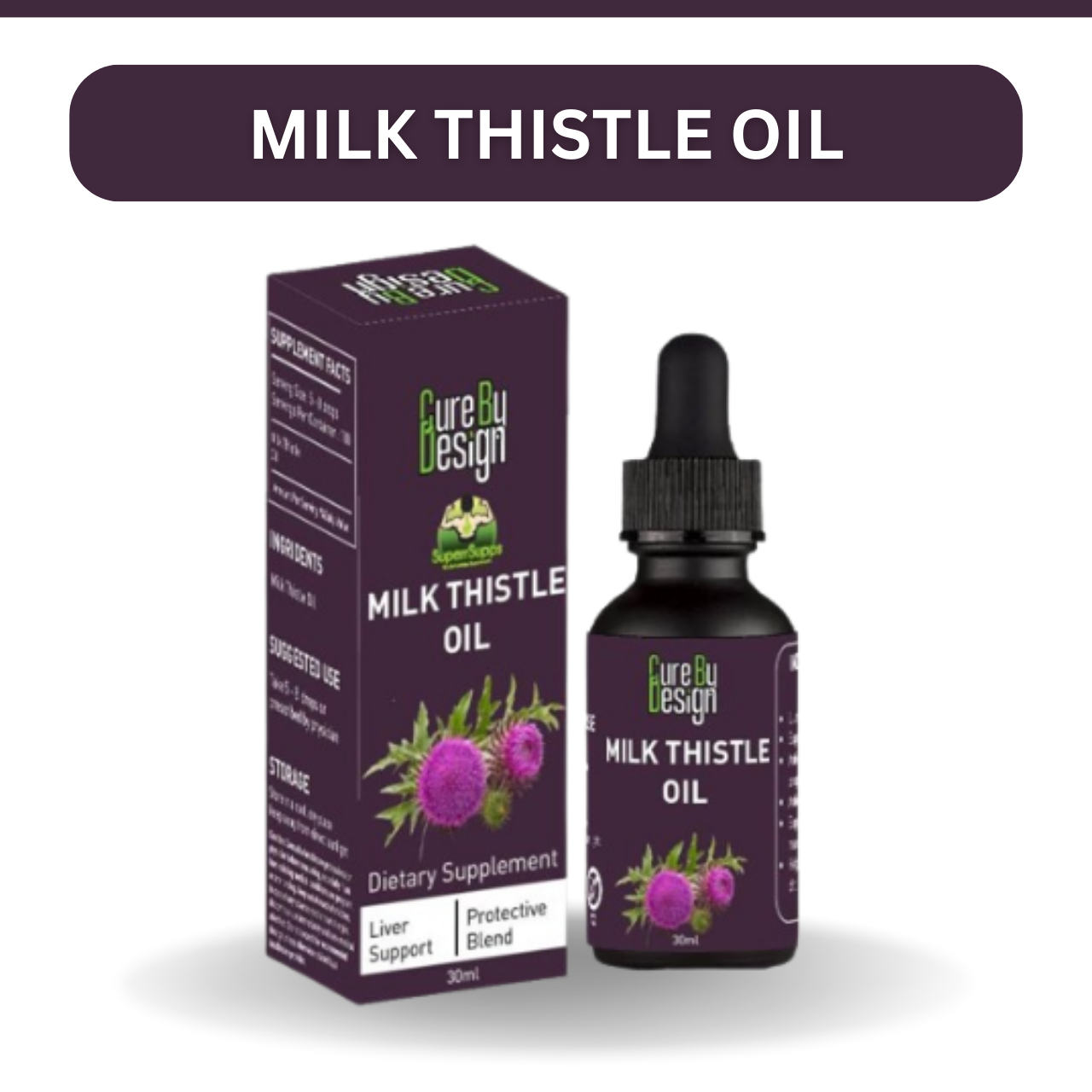 Cure By Design- Health Defense – Milk Thistle