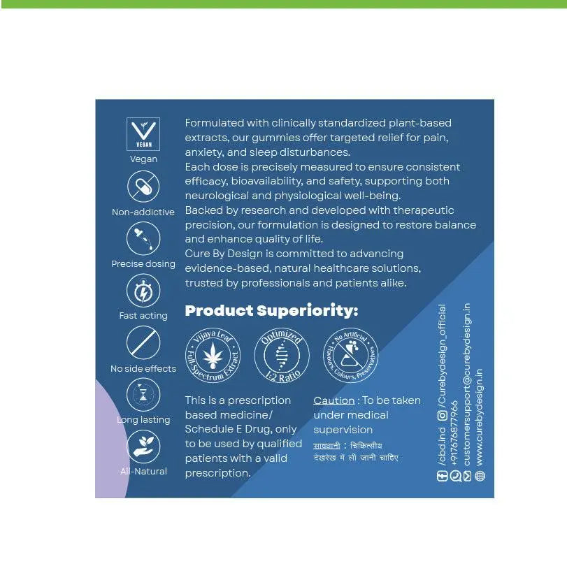 Cure by Design: Balance CBD Gummies – Wellness & Daily Harmony 1400mg.