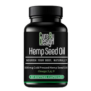 Cure By Design Hemp Seed Oil Softgel Capsule 500mg - CBD Store India