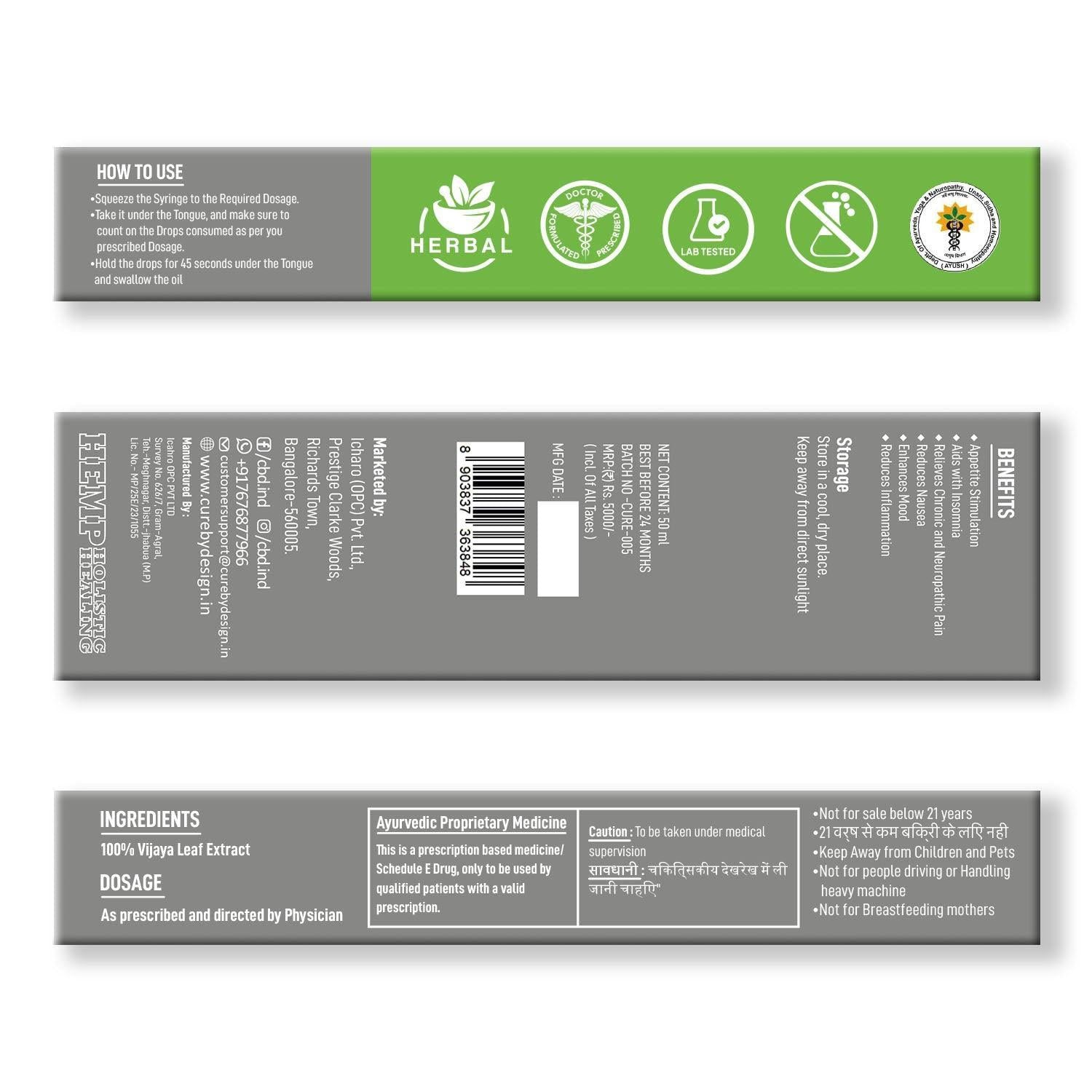 Cure By Design Pain Extract – Cannabis Paste for Mood & Relief from Chronic Pain.