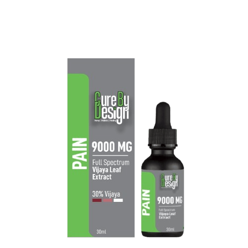 Cure By Design- Pain (30%) | Vijaya Full Spectrum Extract Tincture 300mg/ml (CBD : THC - 1 : 4)Cannabis Leaf ExtractCure By Design Vijaya Pain Tincture | Buy Now