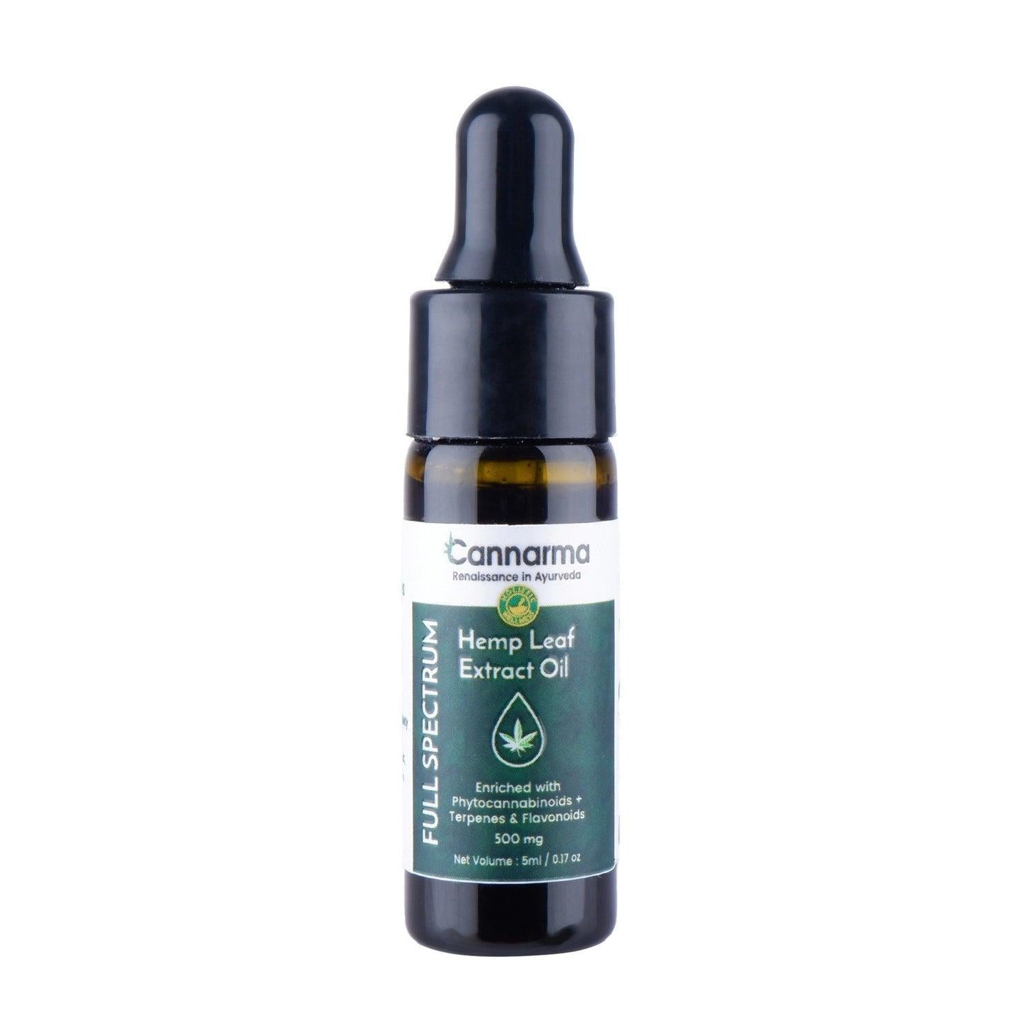 Cannarma Ultra premium Full Spectrum Cannabis Leaf Extract Oil (500mg).