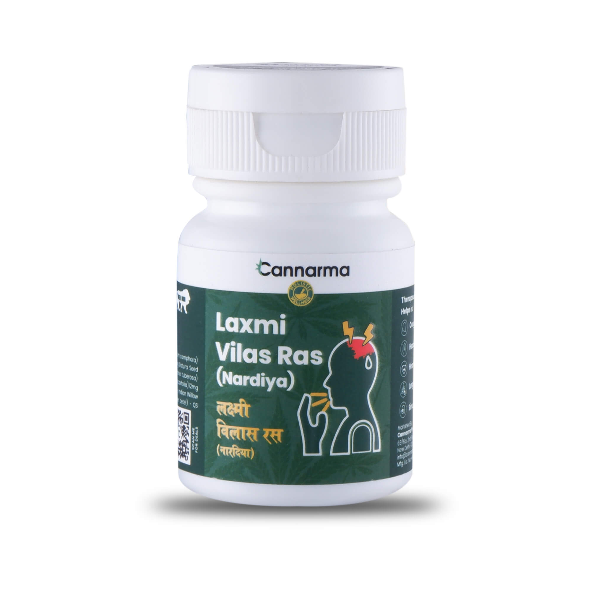 Cannarma LaxmiVilas Ras Tablet | For Cough, Cold, Headache & Fever