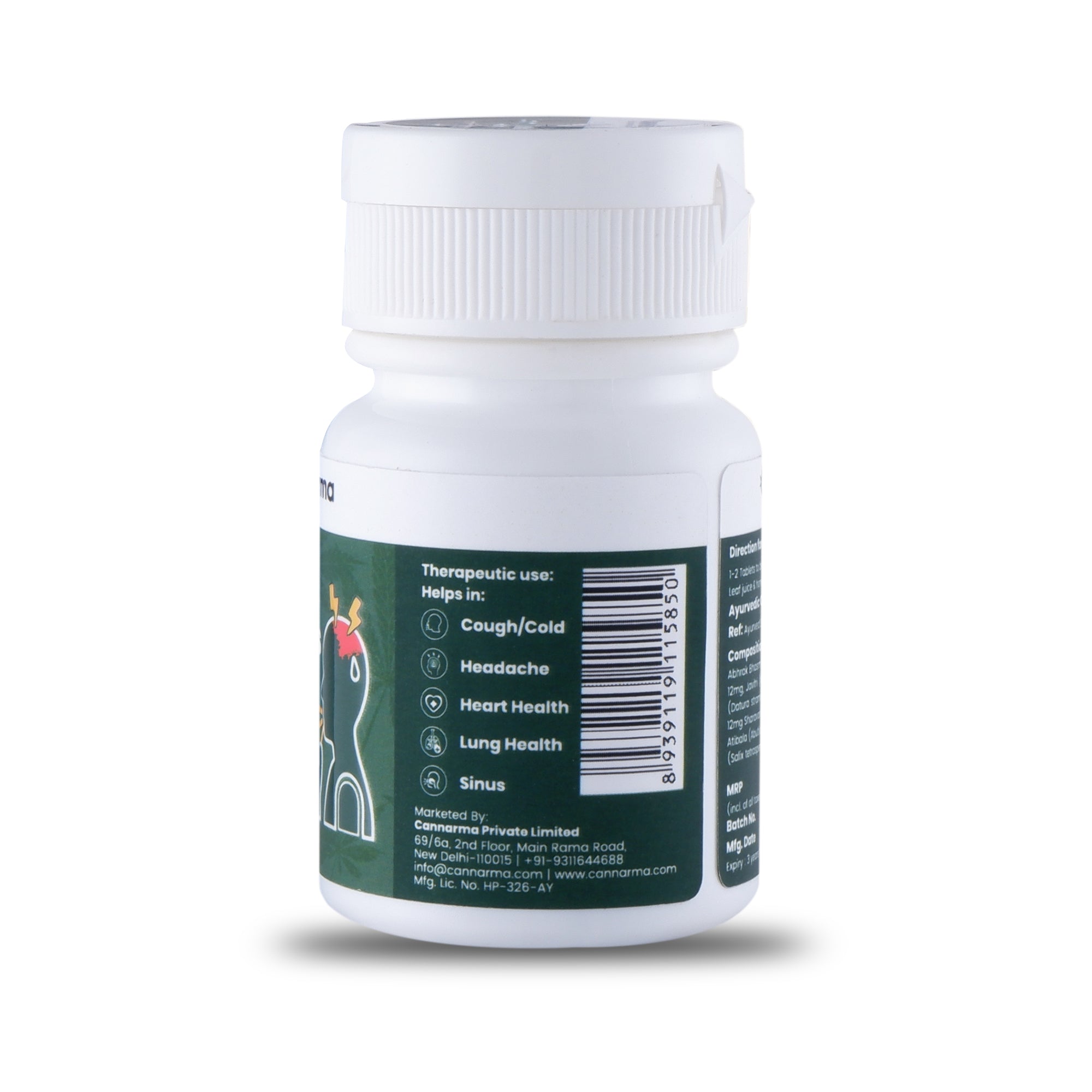 Cannarma Laxmi Vilas Ras Medical Cannabis Fatigue Tablets (Nardiya)