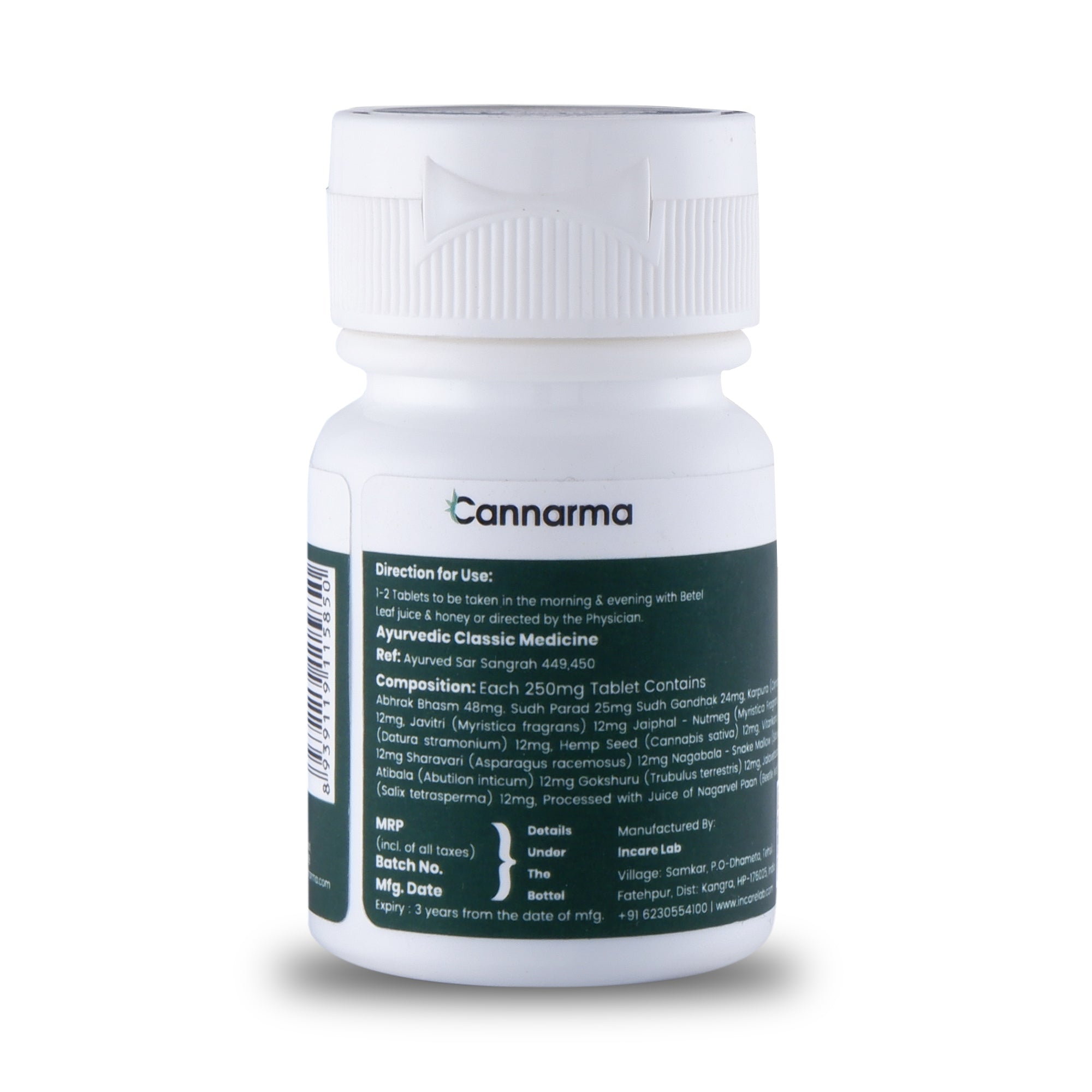 Cannarma Laxmi Vilas Ras Medical Cannabis Fatigue Tablets (Nardiya)