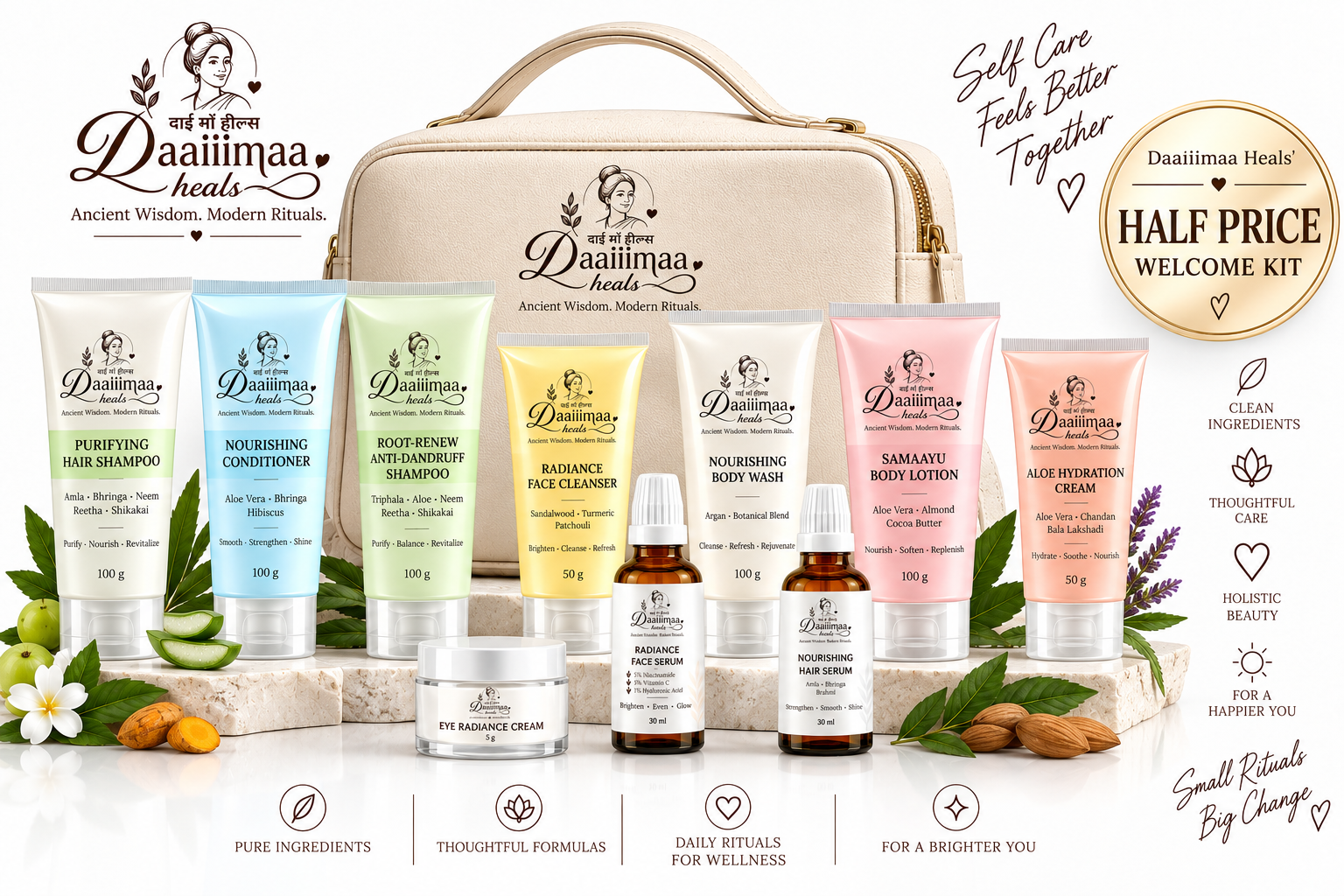Daaiiimaa Heals' Half Price Welcome Gift on Shopping Above Rs 1,040