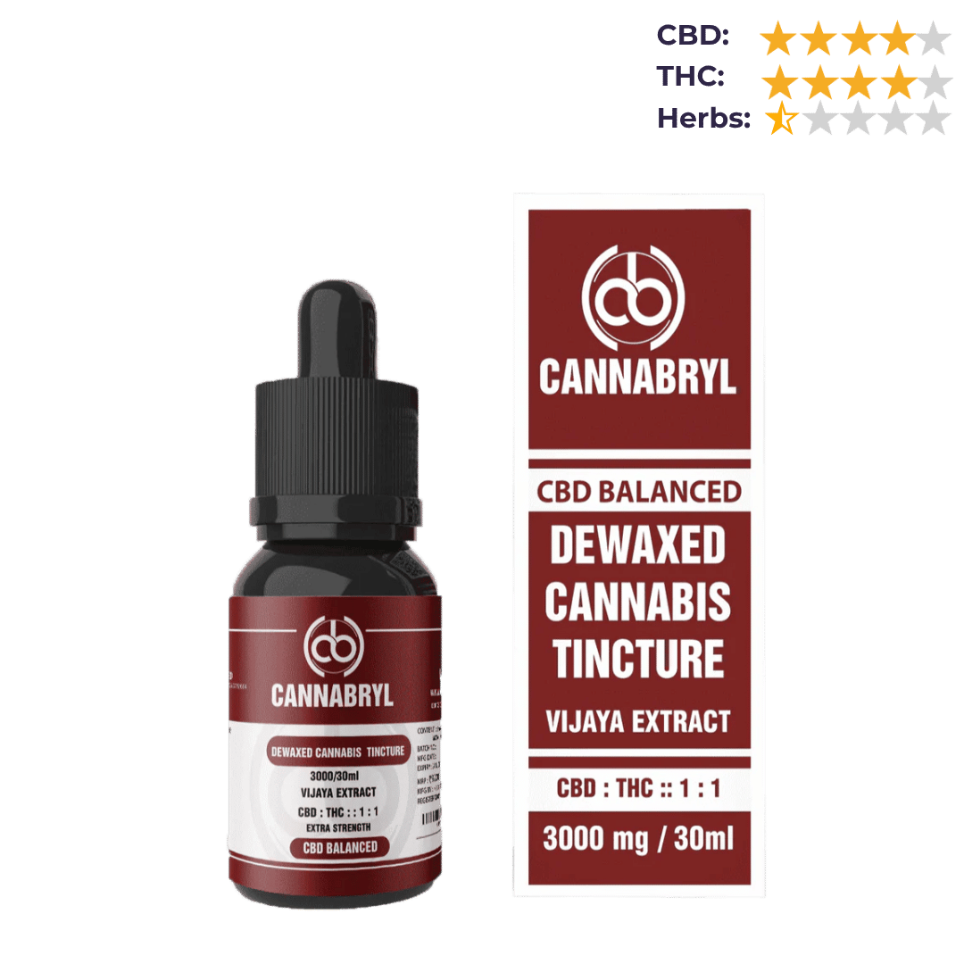 Cannabryl - Dewaxed Vijaya Tincture 1:1 3000mg.