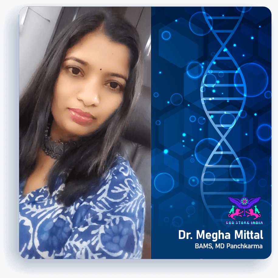 Dr. Megha Mittal BAMS, MD. PanchkarmaDoctors ConsultationDr. Megha Mittal BAMS MD - Ayurveda Expert | Panchakarma Care