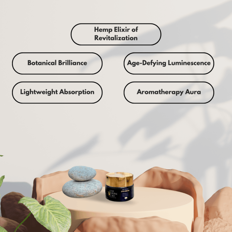 The Divine CBD- Luxe Hemp-Infused Eye Cream | Elegance for Your Expressive Eyes.