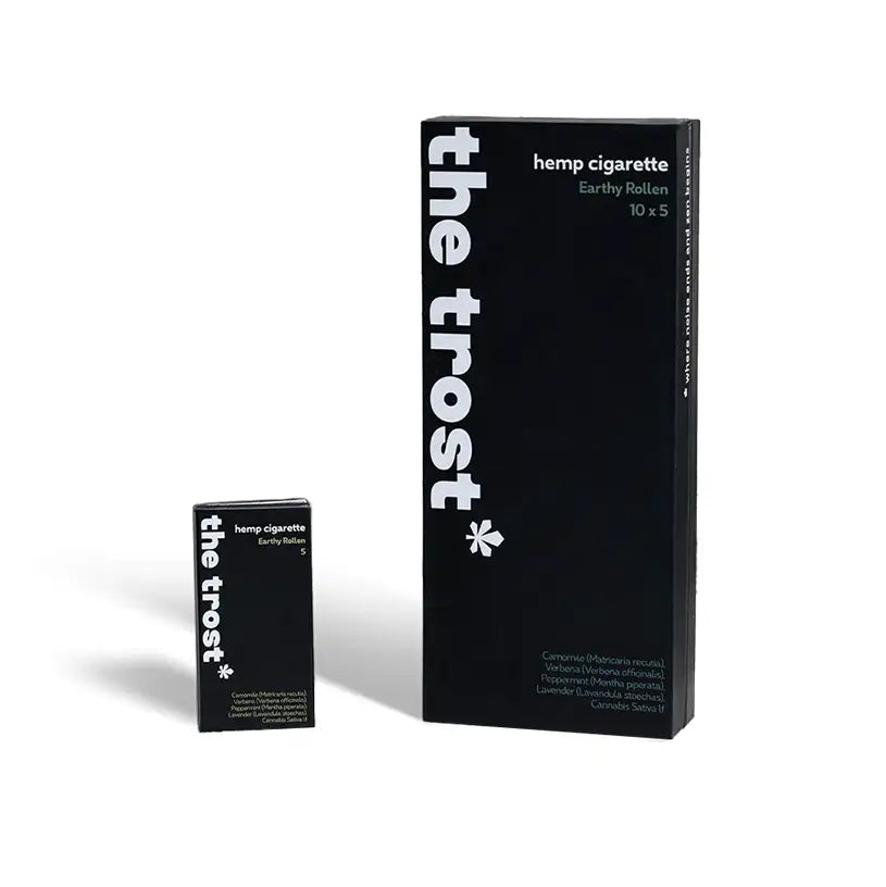 The Trost - Hemp Herbal Cigarette - Earthy Rollen (10x5 pack).