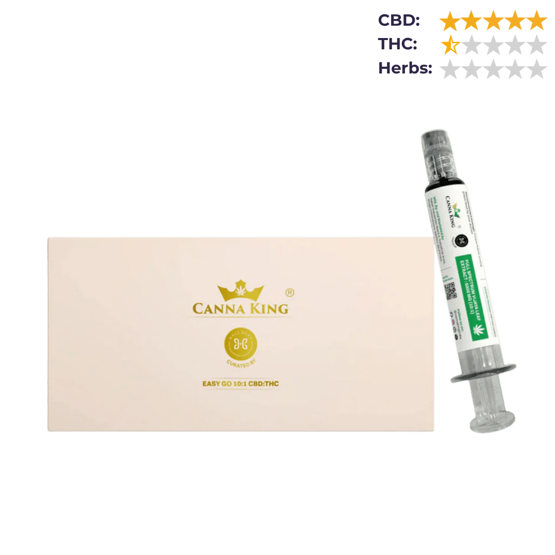 Cannaking- Easy Go: Full Spectrum Cannabis Extract 5000 MG 10:1 CBD : THC.