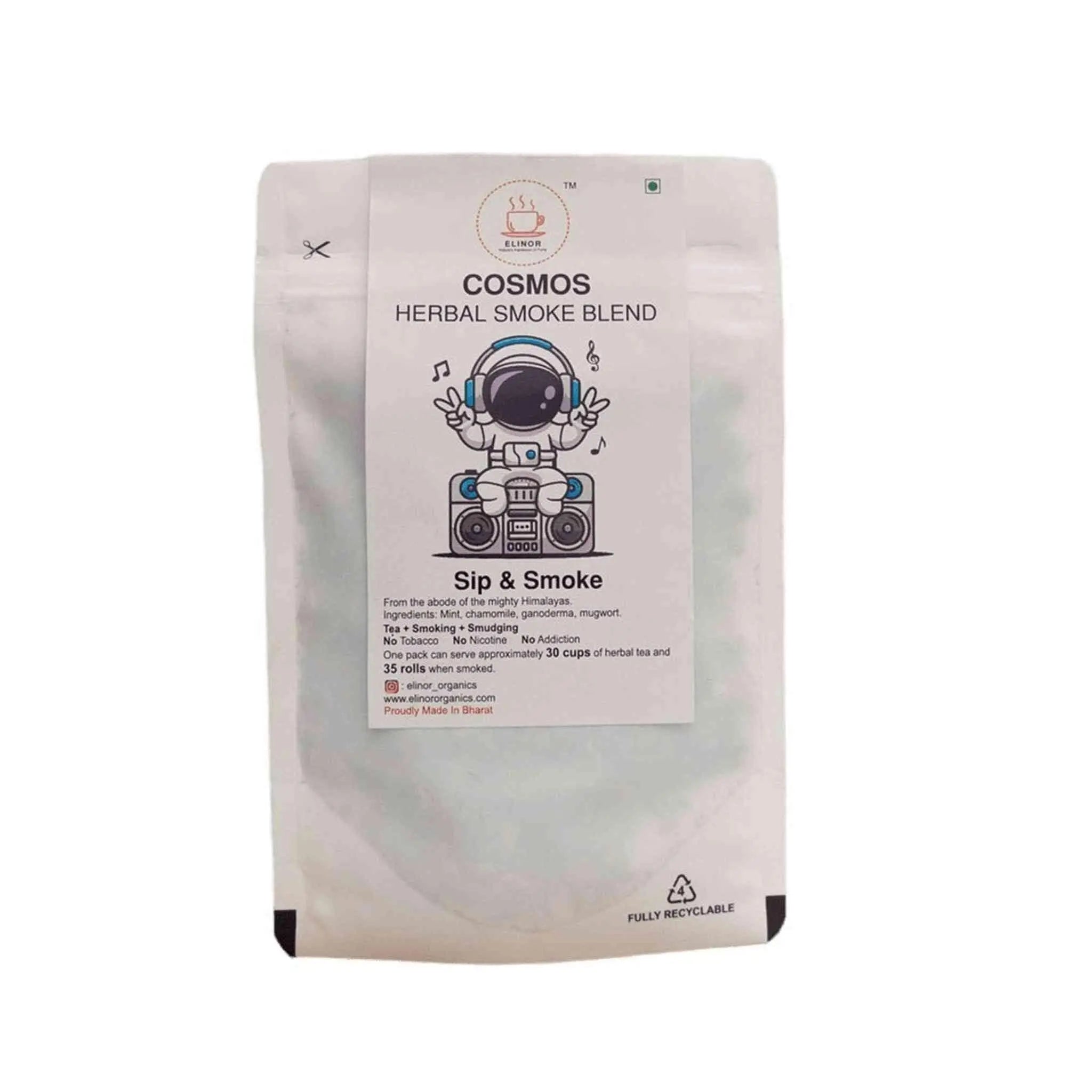 Elinor Organics | Cosmos | Herbal Smoking Blend.