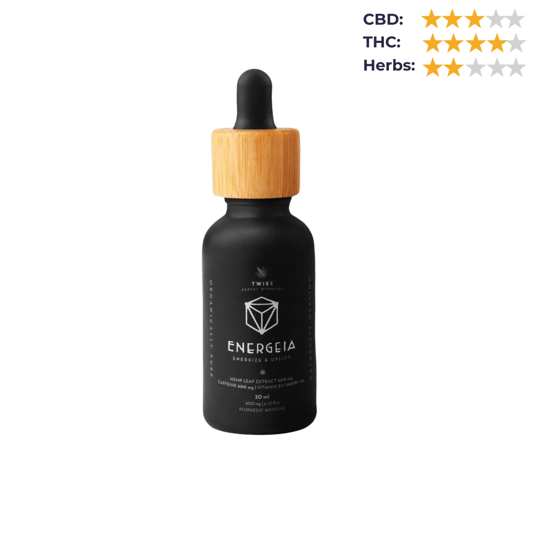 Twiee Energia Tincture - Medical Cannabis + Vitamin B12 + Caffeine - Energize 30 ML.