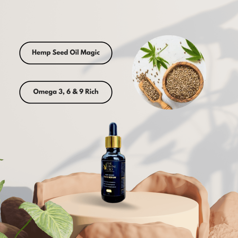 The Divine CBD- Hemp Infused Face Serum | Elegance in Every Drop.