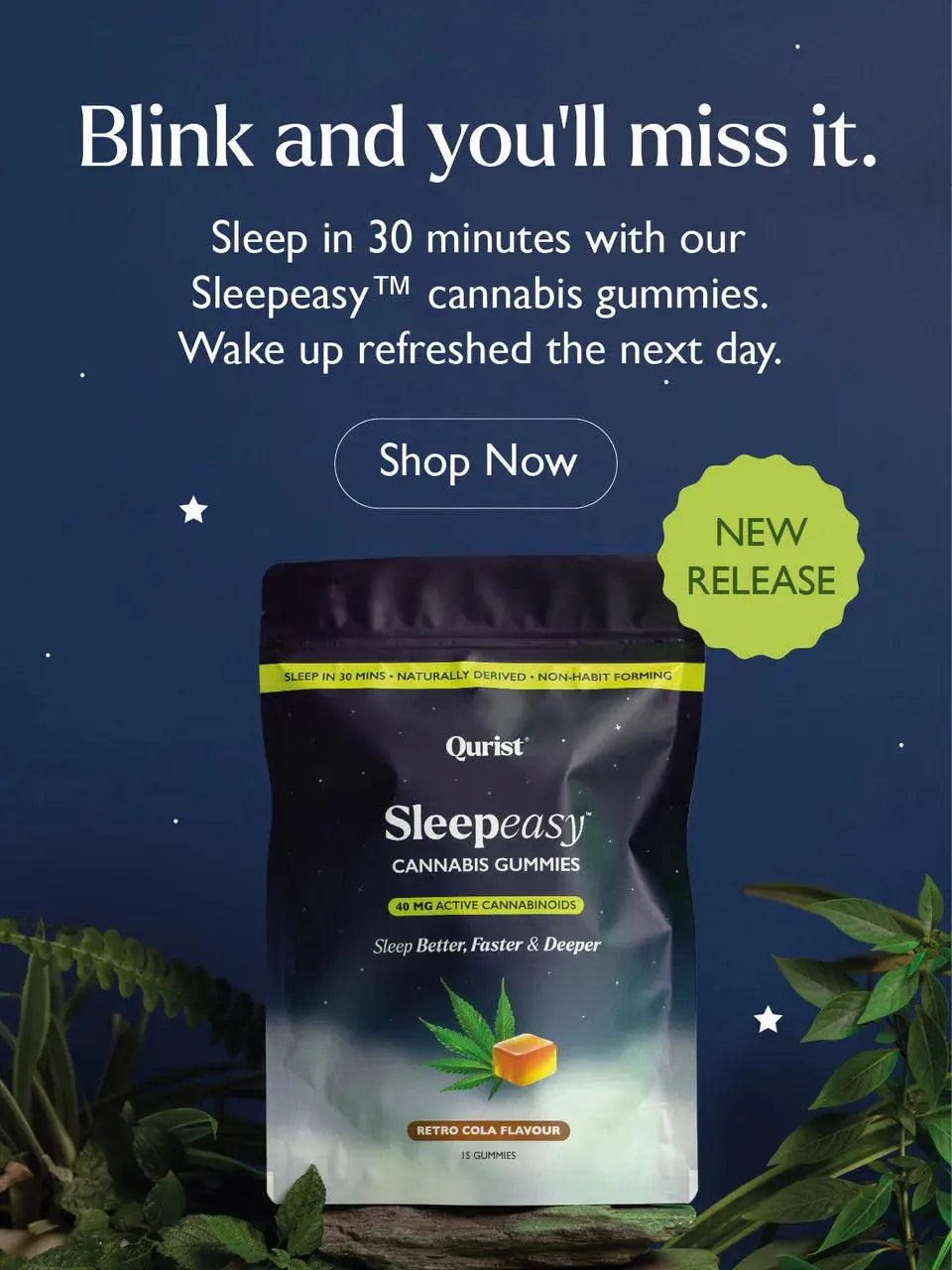 Freedom to Heal Bundle: Free Rose Petal Infusion with Qurist Sleepeasy Gummies.
