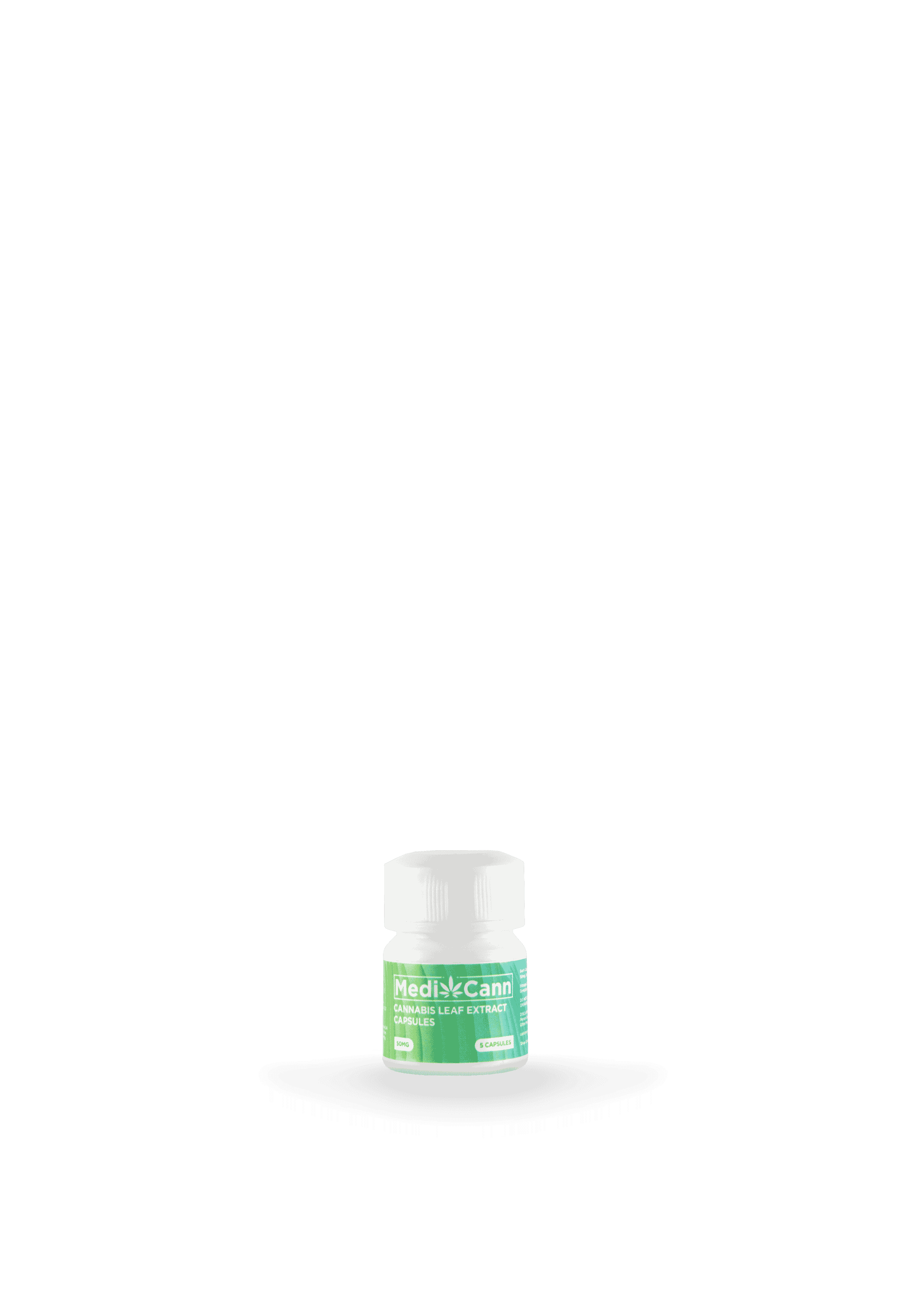 Medicann- Cannabis Leaf Extract Capsule - 50mgCapsulesMedicann Cannabis Capsules - Cannabis Leaf Extract