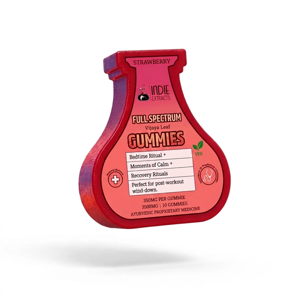 Indie Extracts- Full Spectrum Medical Cannabis Gummies | 350mg/Gummy – Strawberry